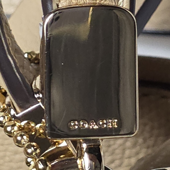 Authenticated COACH Phoebe Camel Color Pebbled Leather Large Shoulder Bag COA - Picture 14 of 17